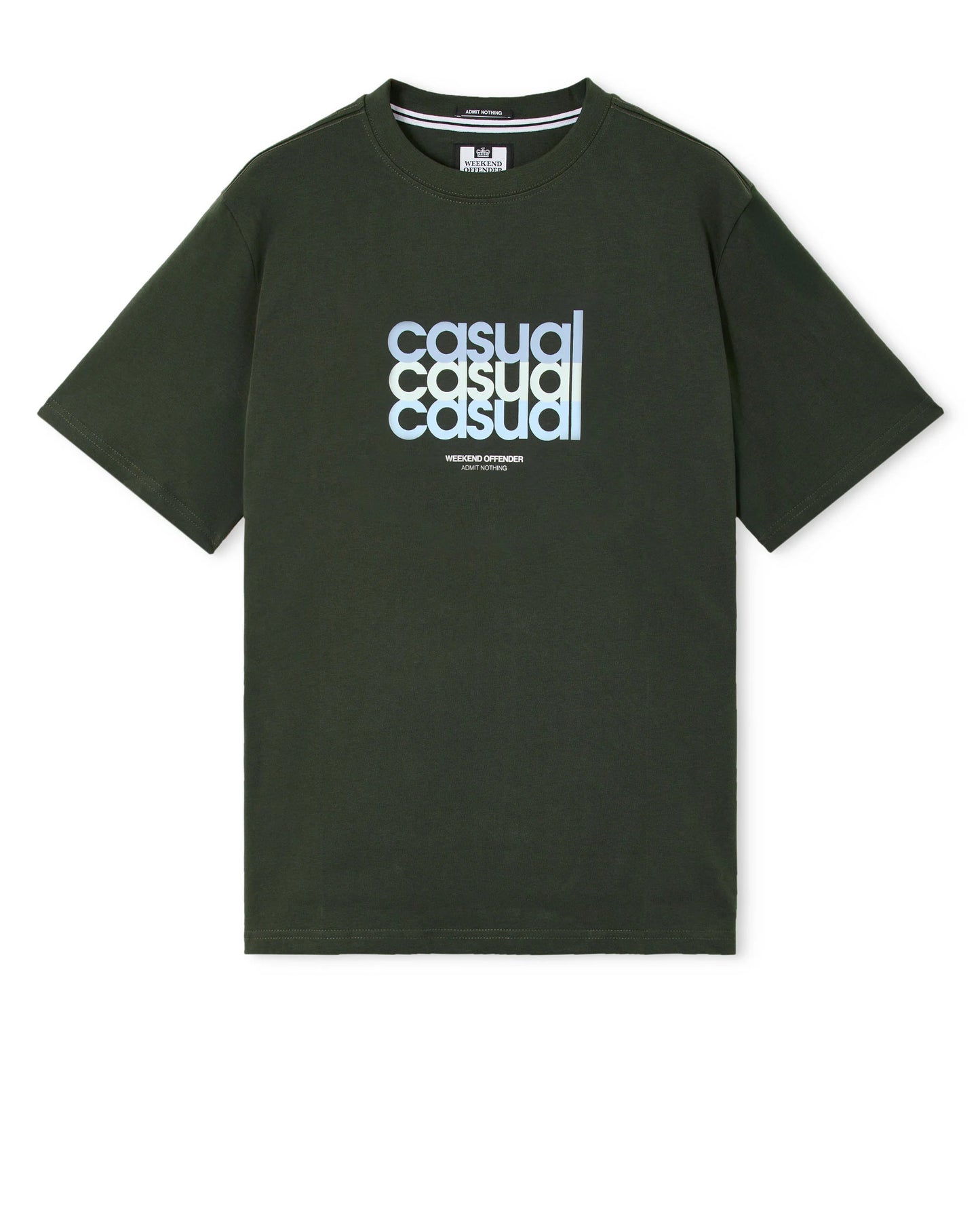 Weekend Offender W.O.L Graphic T-Shirt Black Forest Green