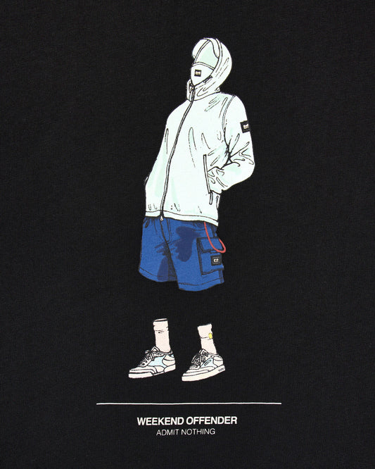 Weekend Offender Drarga Graphic T-Shirt Black