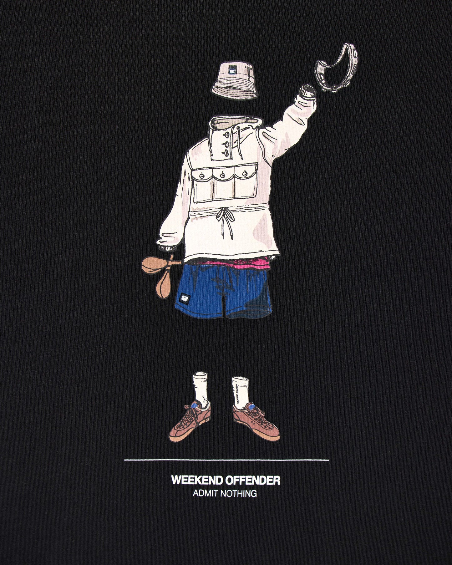 Weekend Offender Hassen Graphic T-Shirt Black