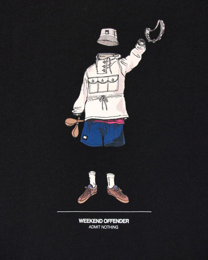Weekend Offender Hassen Graphic T-Shirt Black