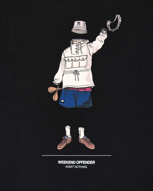 Weekend Offender Hassen Graphic T-Shirt Black