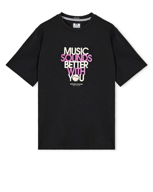 Weekend Offender Bangalter Graphic T-Shirt Black