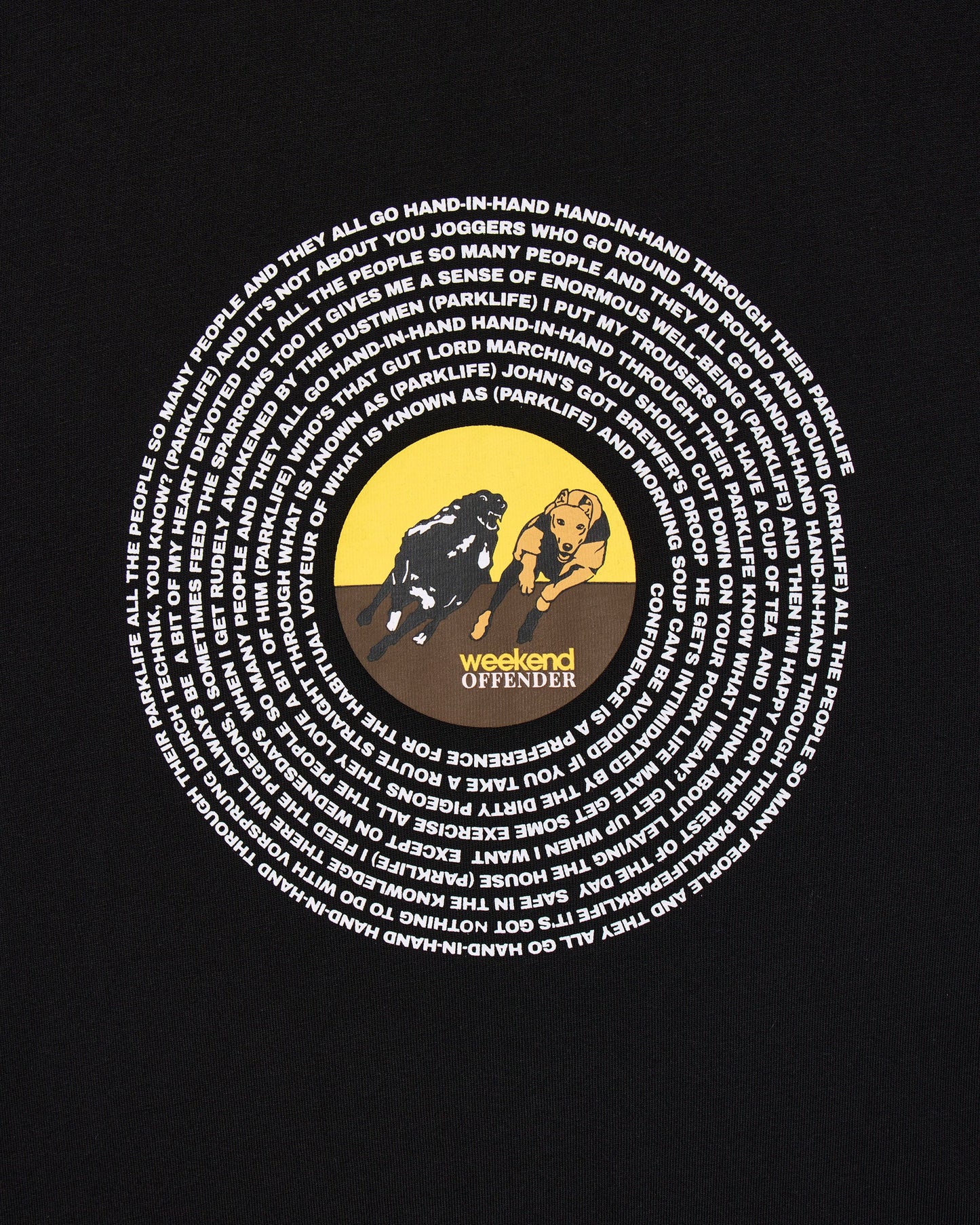 Weekend Offender Wansdown Graphic T-Shirt Black