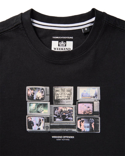 Weekend Offender Junior Vision Graphic T-Shirt Black