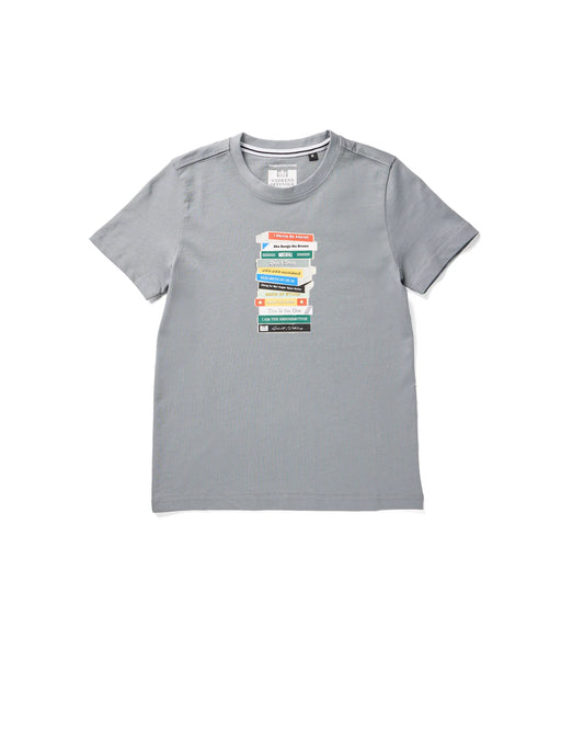 Weekend Offender Junior Limone Graphic T-Shirt Porpoise Grey