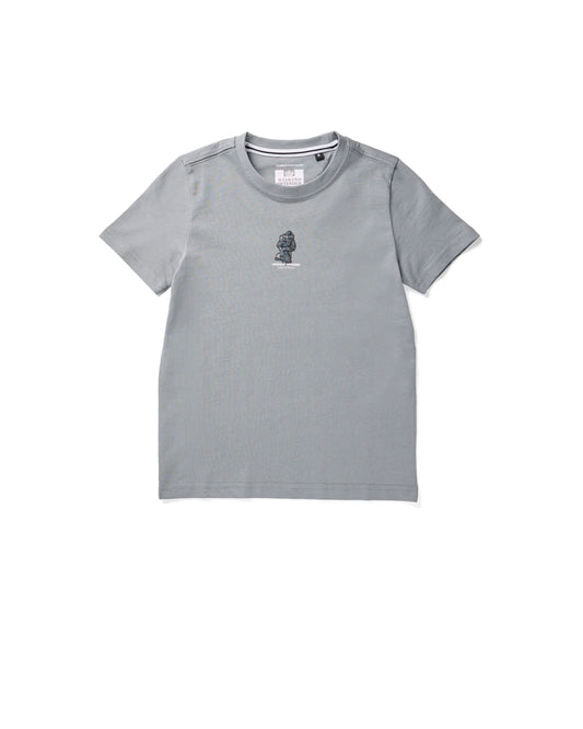 Weekend Offender Junior Reggie Graphic T-Shirt Porpoise Grey