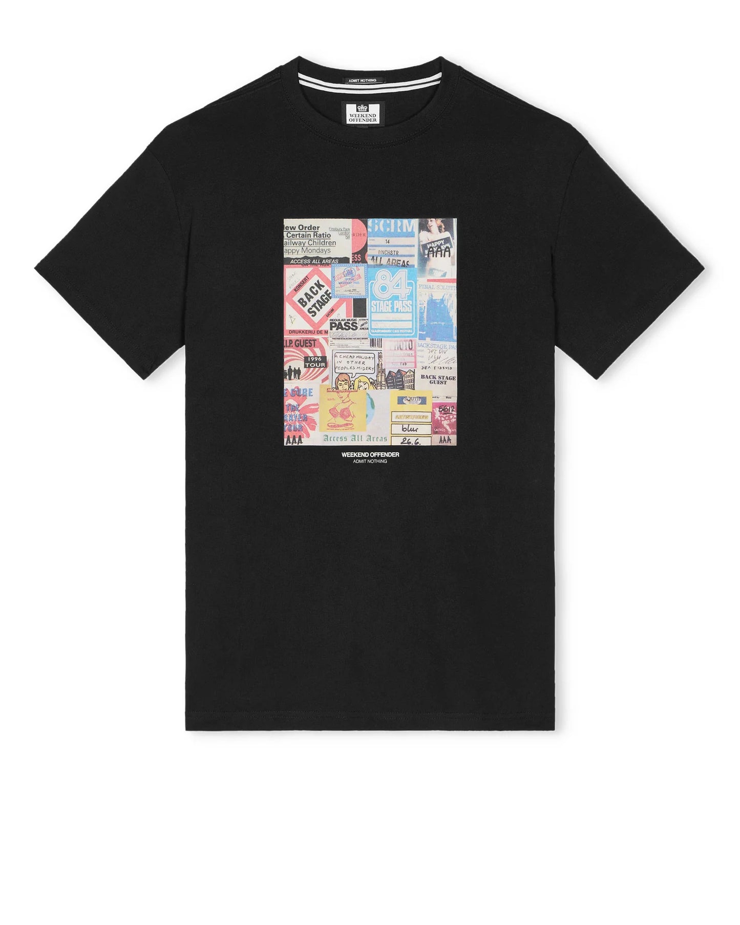 Weekend Offender Passes Graphic T-Shirt Black