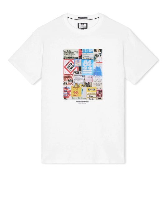 Weekend Offender Passes Graphic T-Shirt White