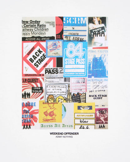 Weekend Offender Plus Size Passes Graphic T-Shirt White