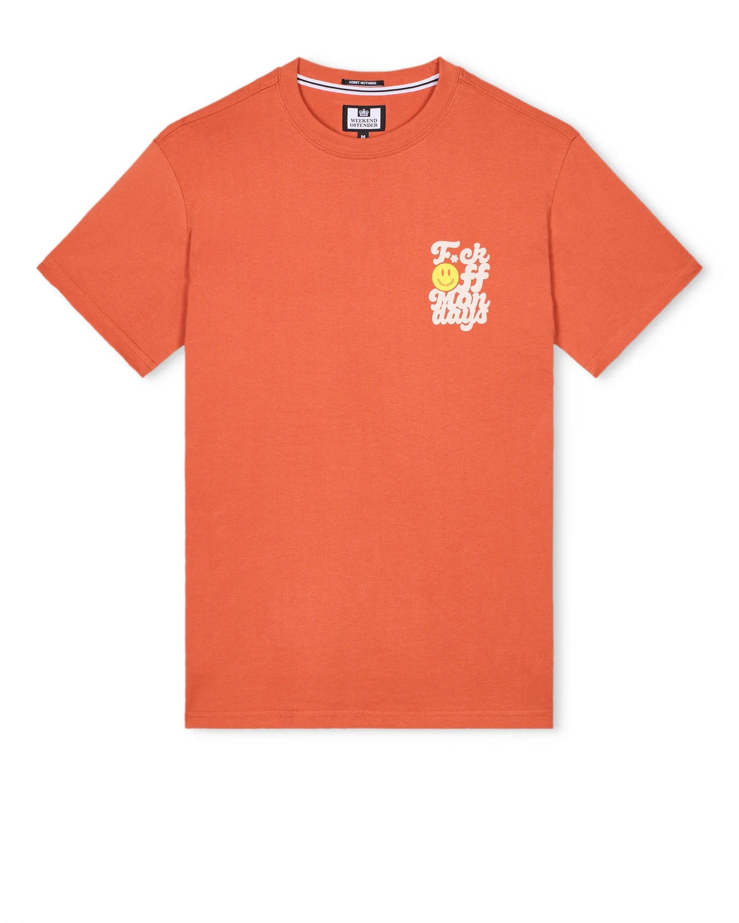 Weekend Offender Plus Size F.O.M. Graphic T-Shirt Sunset Orange