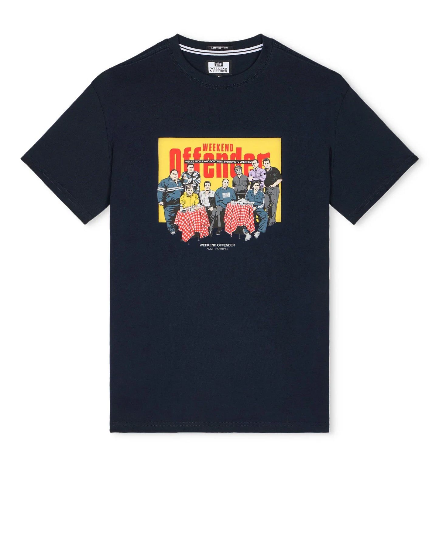Weekend Offender Satriale's Graphic T-Shirt Navy