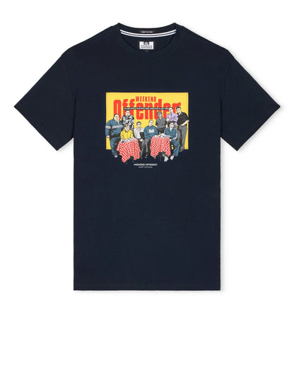 Weekend Offender Satriale's Graphic T-Shirt Navy