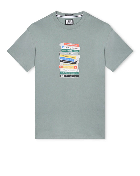 Weekend Offender Limone Graphic T-Shirt Porpoise Grey
