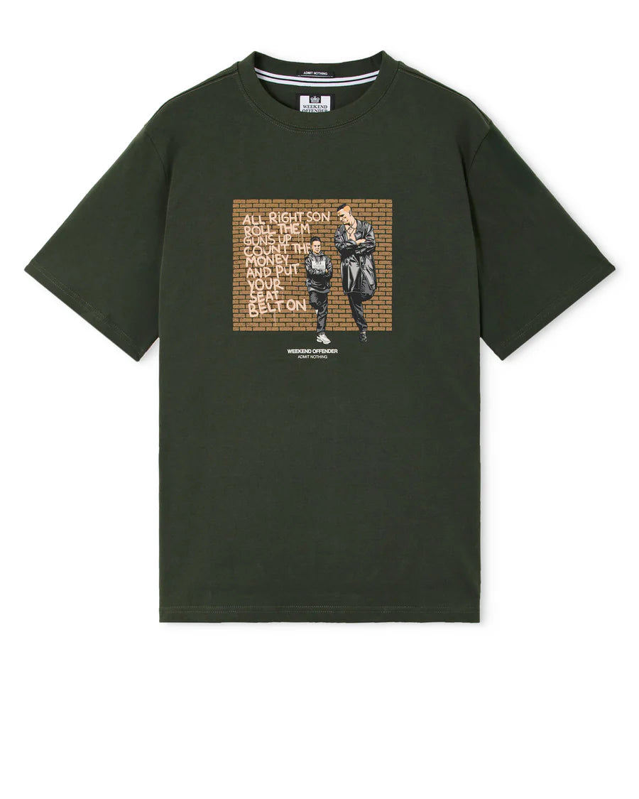 Weekend Offender Pater Graphic T-Shirt Black Forest