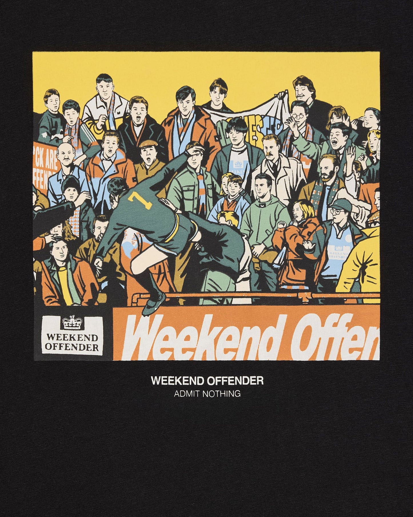 Weekend Offender Plus Size Selhurst Graphic T-Shirt Black