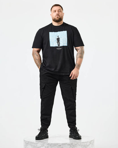 Weekend Offender Plus Size Supernova Graphic T-Shirt Black/Blue
