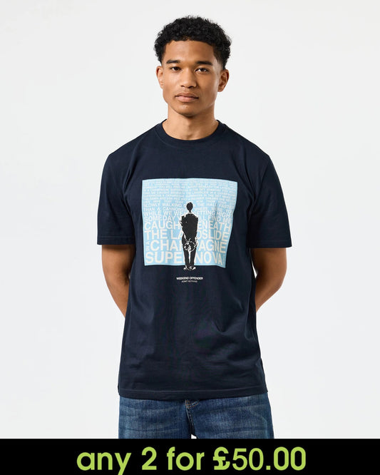 Weekend Offender Supernova Graphic T-Shirt Navy/Blue