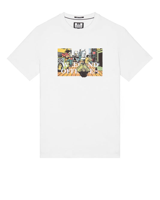 Weekend Offender Plus Size Stratford Avenue Graphic T-Shirt White