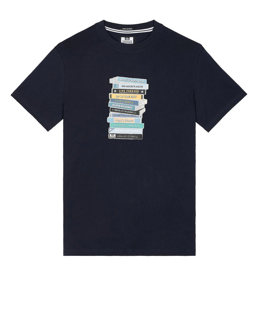 Weekend Offender Plus Size Tapes Graphic T-Shirt Navy