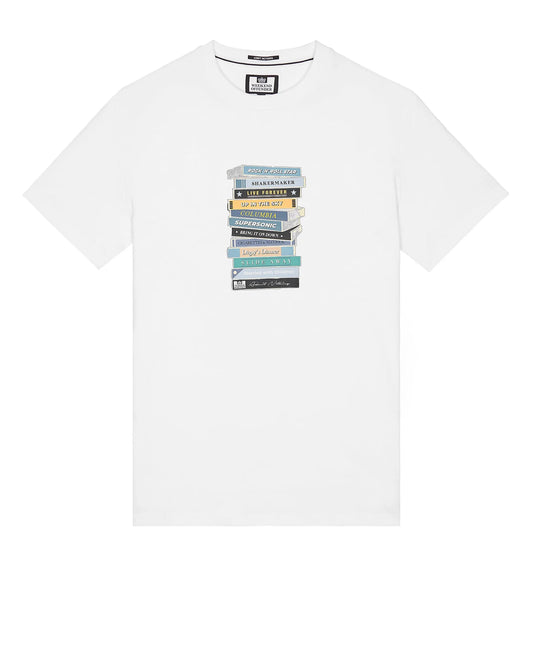 Weekend Offender Plus Size Tapes Graphic T-Shirt White