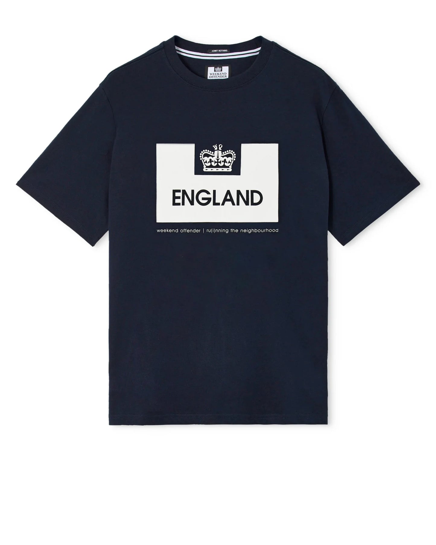 Weekend Offender England Country Series Graphic T-Shirt Navy