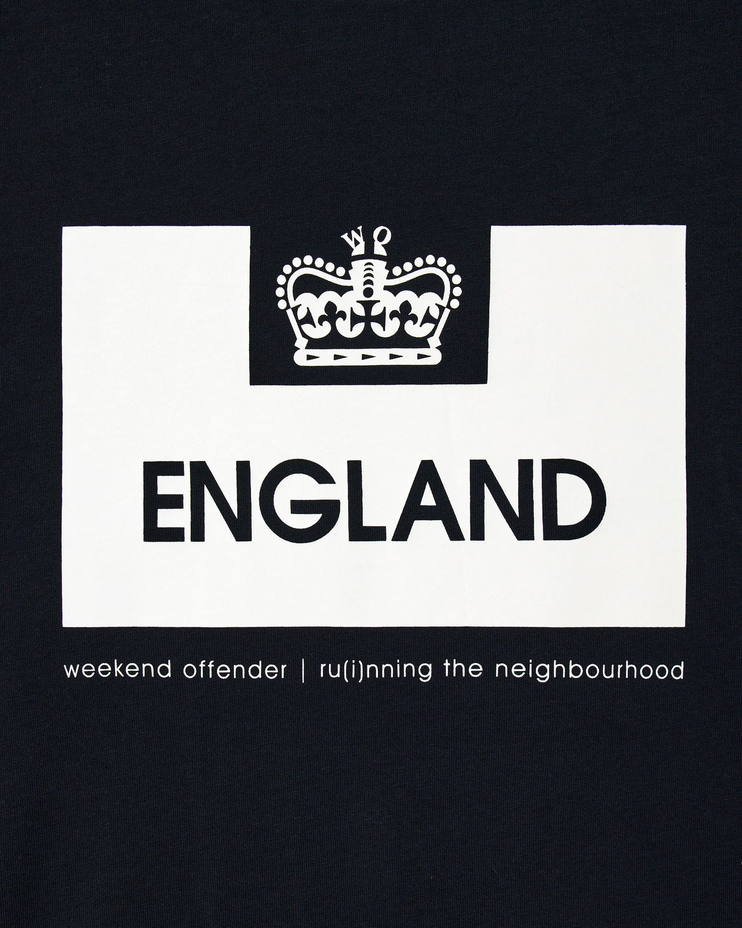 Weekend Offender England Country Series Graphic T-Shirt Navy