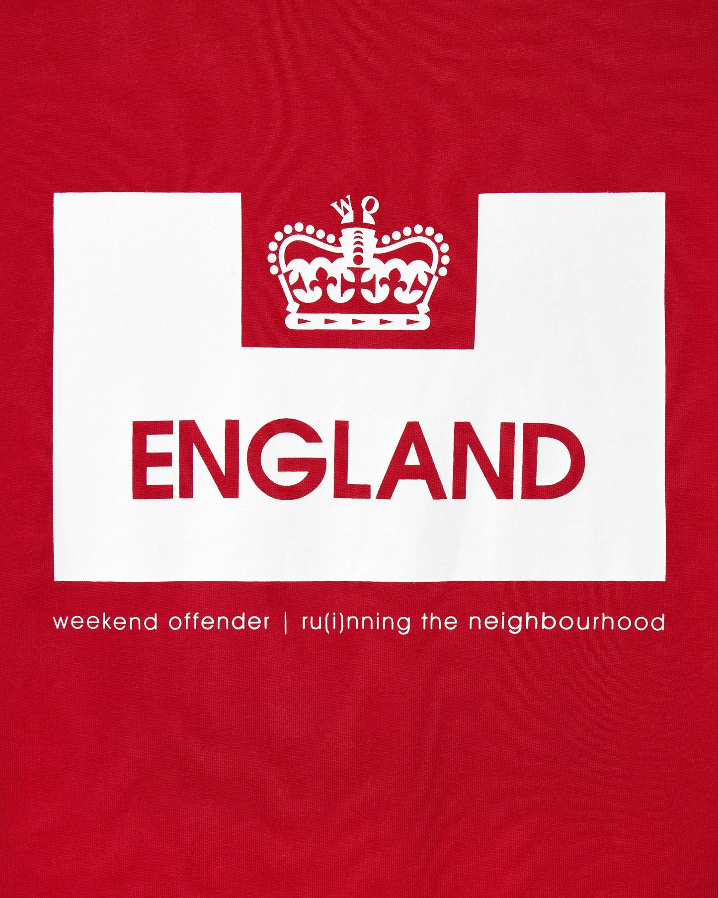 Weekend Offender England Country Series Graphic T-Shirt Red