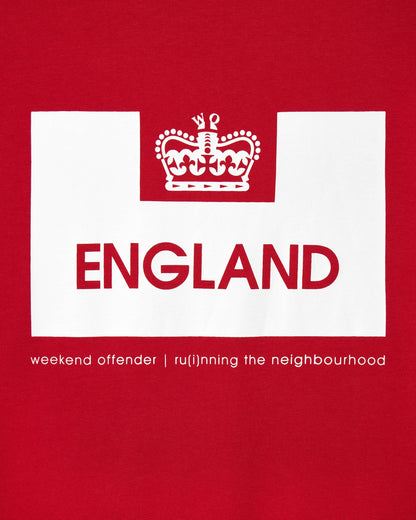 Weekend Offender England Country Series Graphic T-Shirt Red