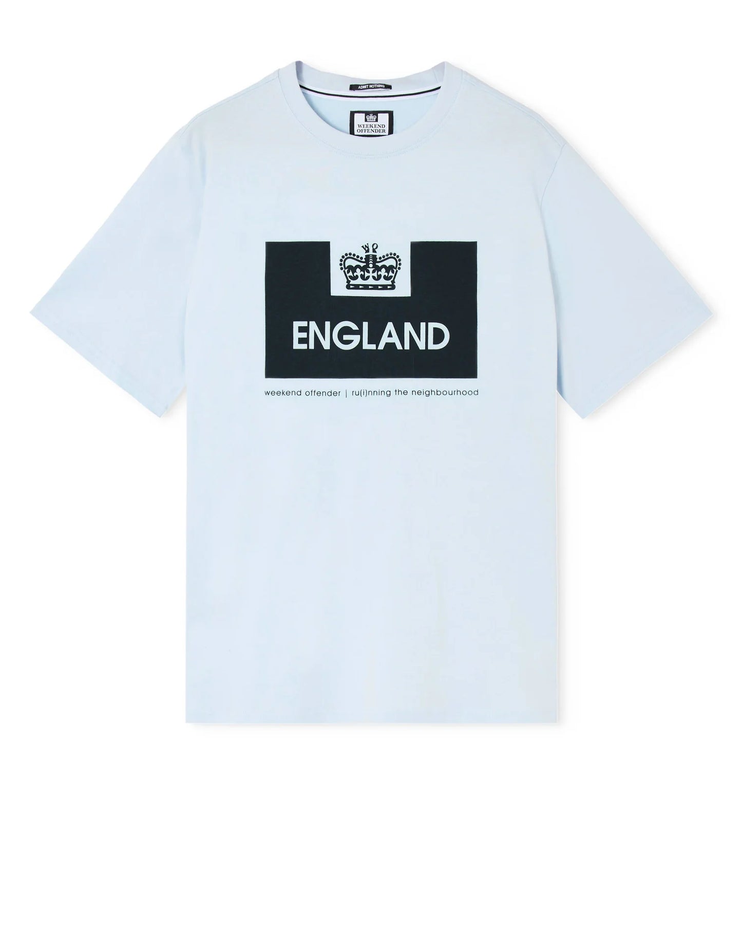 Weekend Offender England Country Series Graphic T-Shirt Sky Blue