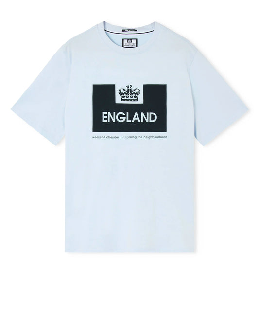Weekend Offender England Country Series Graphic T-Shirt Sky Blue