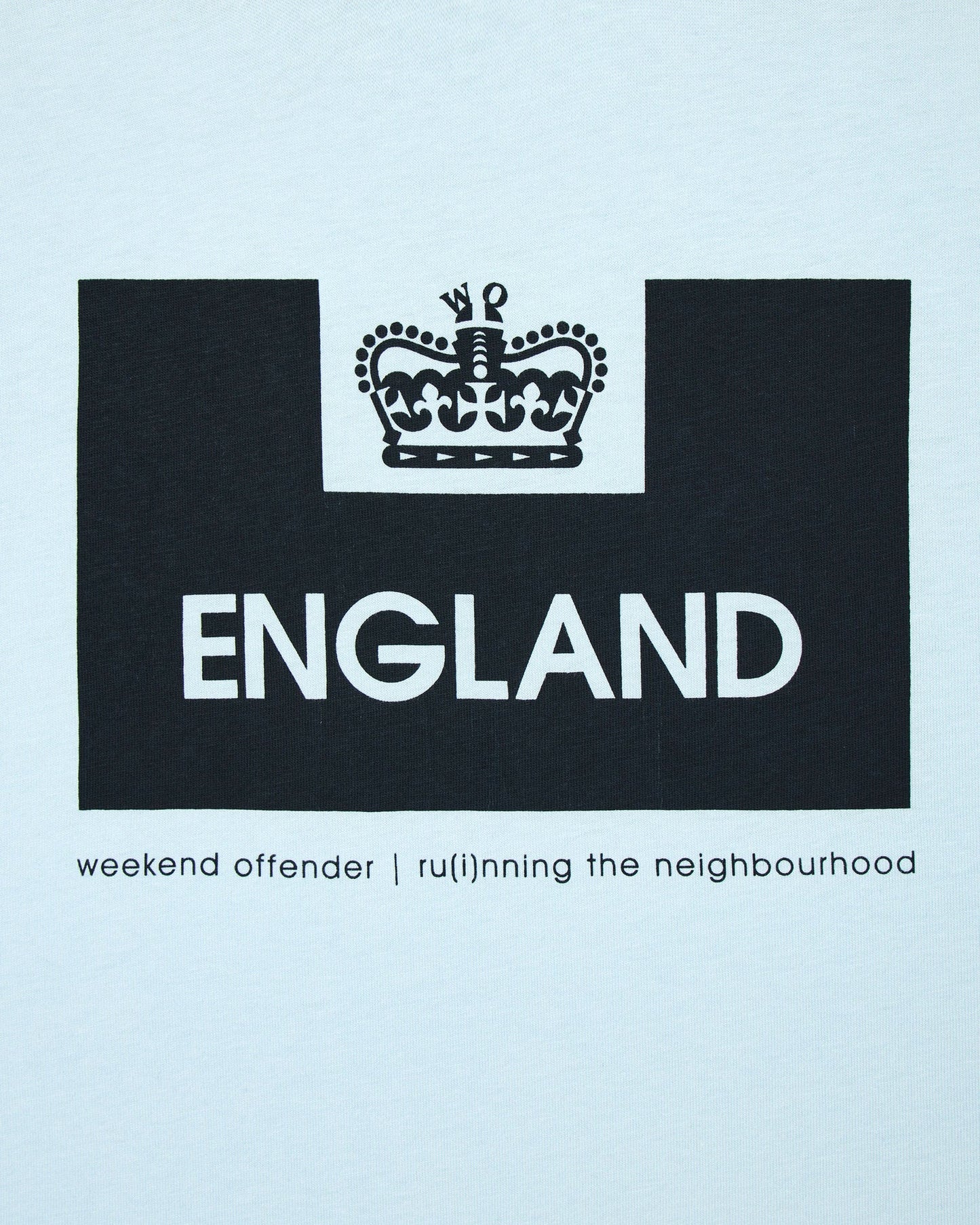 Weekend Offender England Country Series Graphic T-Shirt Sky Blue
