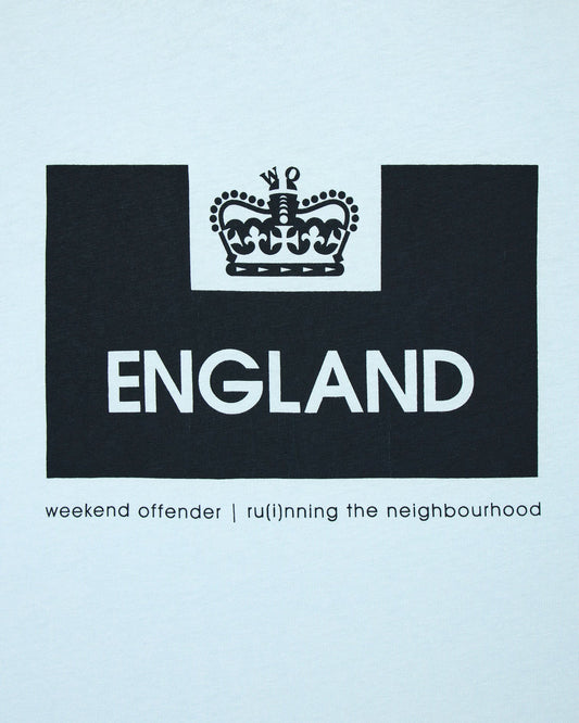 Weekend Offender England Country Series Graphic T-Shirt Sky Blue
