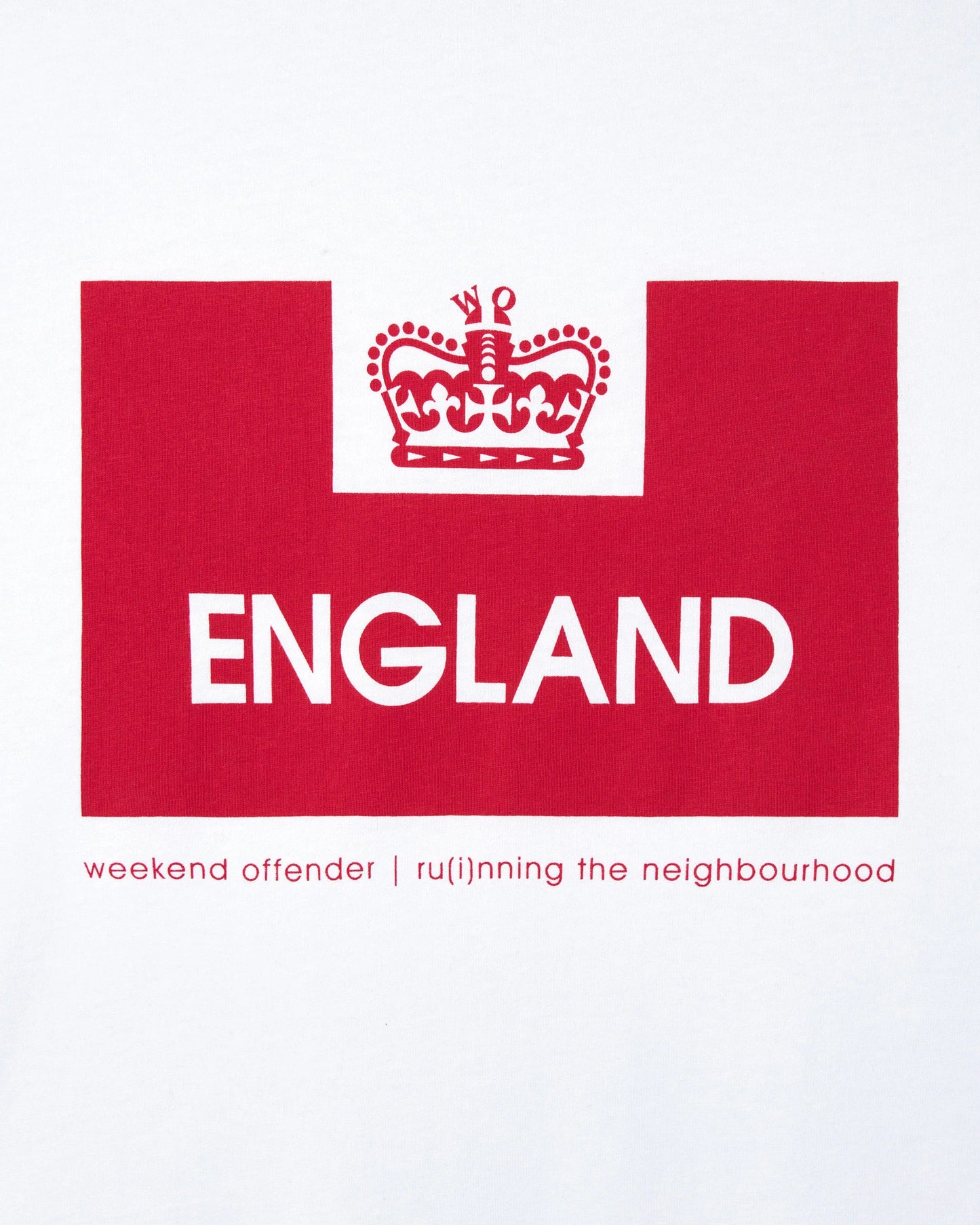 Weekend Offender England Country Series Graphic T-Shirt White