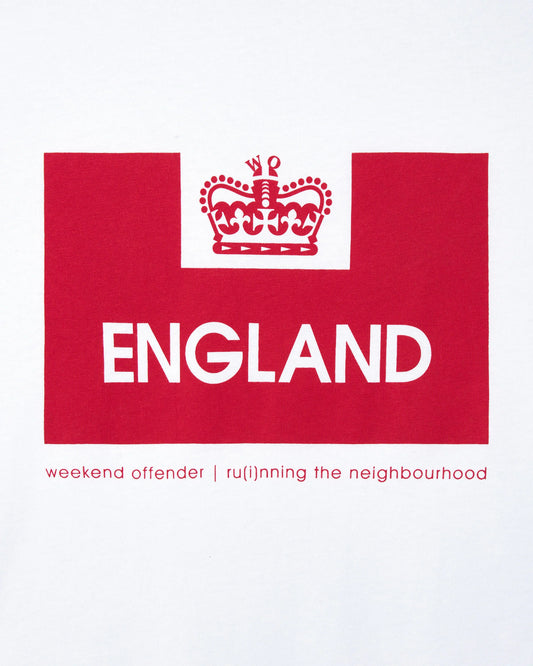 Weekend Offender England Country Series Graphic T-Shirt White
