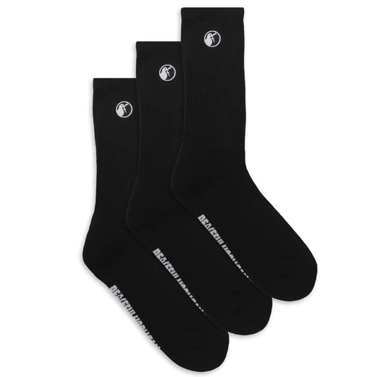 Peaceful Hooligan 3-Pack Dove Socks Black