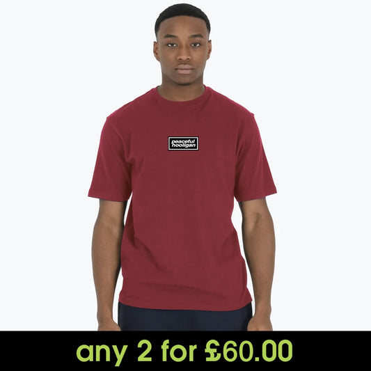 Peaceful Hooligan Microbox T-Shirt Dark Red