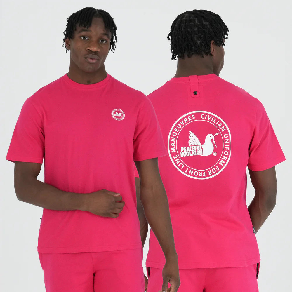 Peaceful Hooligan Civ Uni T-Shirt Virtual Pink