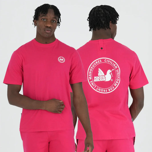 Peaceful Hooligan Civ Uni T-Shirt Virtual Pink