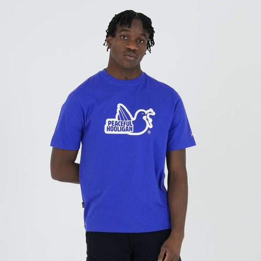 Peaceful Hooligan Outline T-Shirt Blueberry