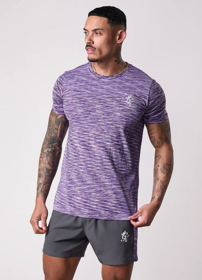 Gym King Seamless Space Dye T-Shirt Purple Haze/Multi