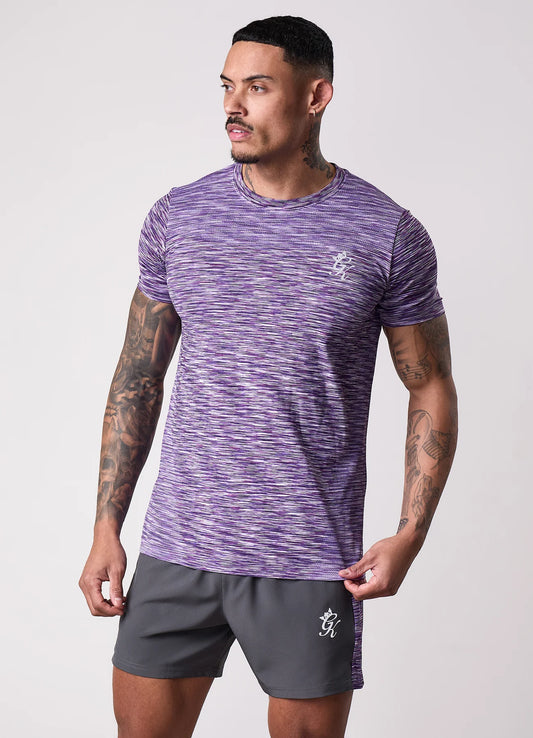 Gym King Seamless Space Dye T-Shirt Purple Haze/Multi