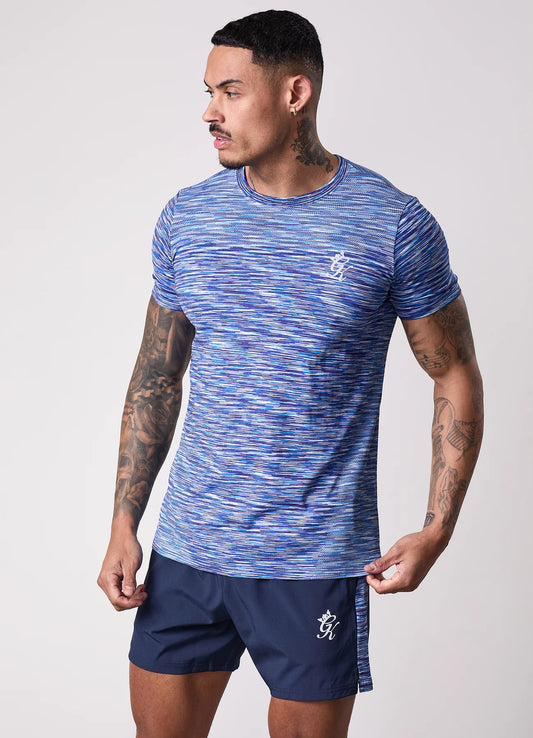 Gym King Seamless Space Dye T-Shirt Galactic Blue/Multi