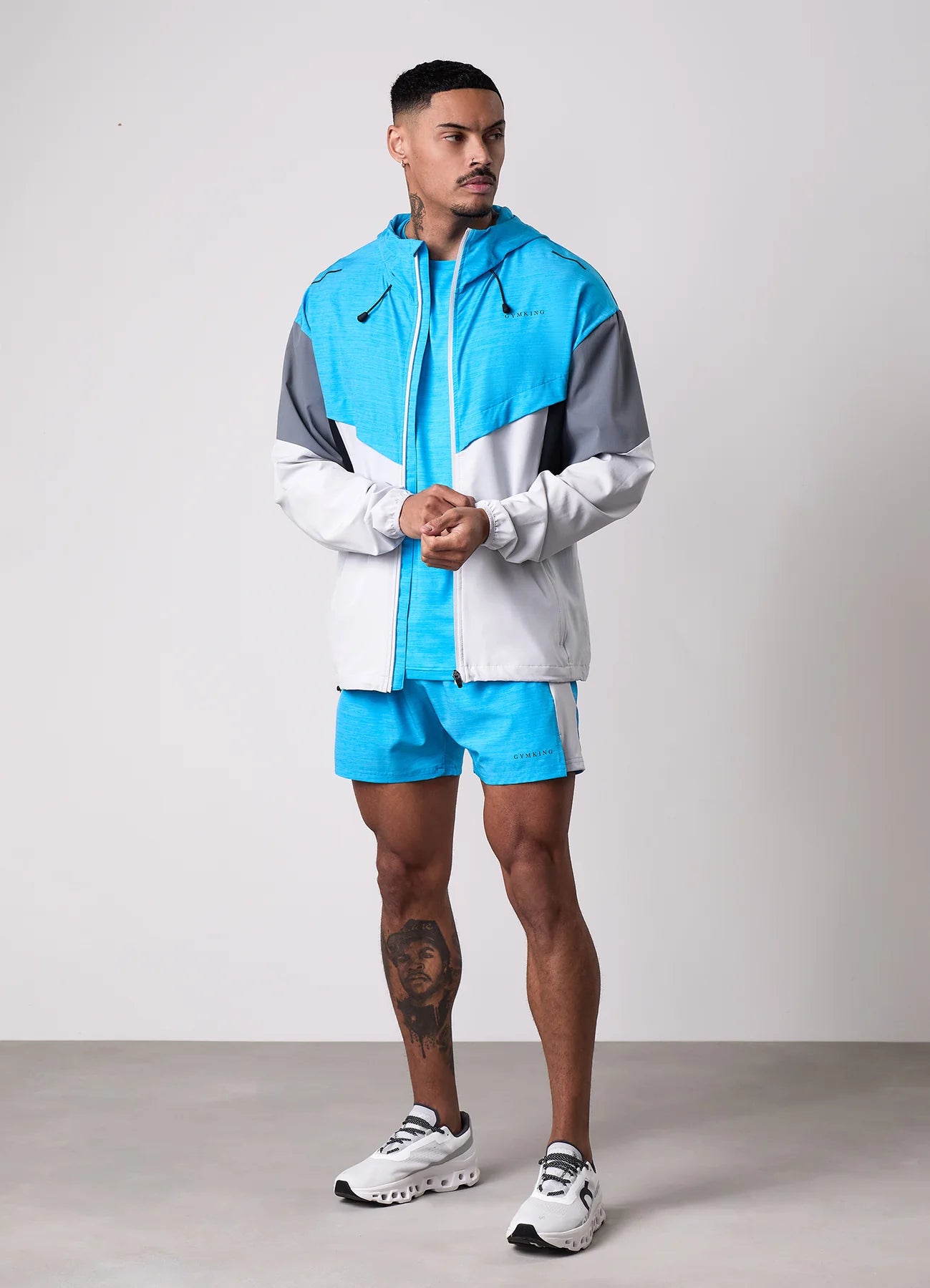 Gym King Vision FZ Hood Jacket Portofino Blue