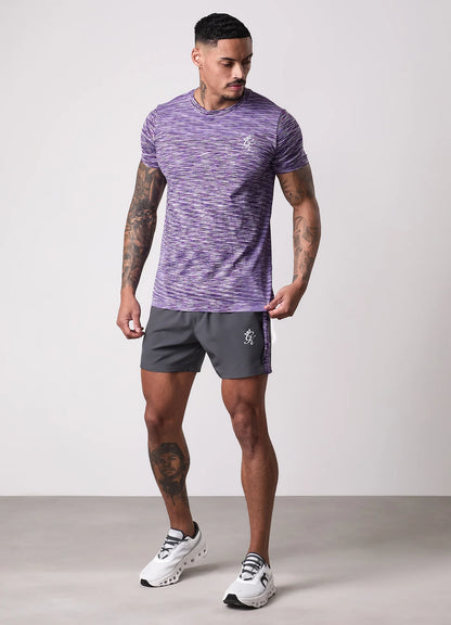 Gym King Seamless Space Dye T-Shirt Purple Haze/Multi
