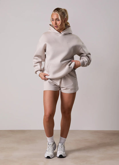 Gym King Ladies 365 Jersey Short Pebble