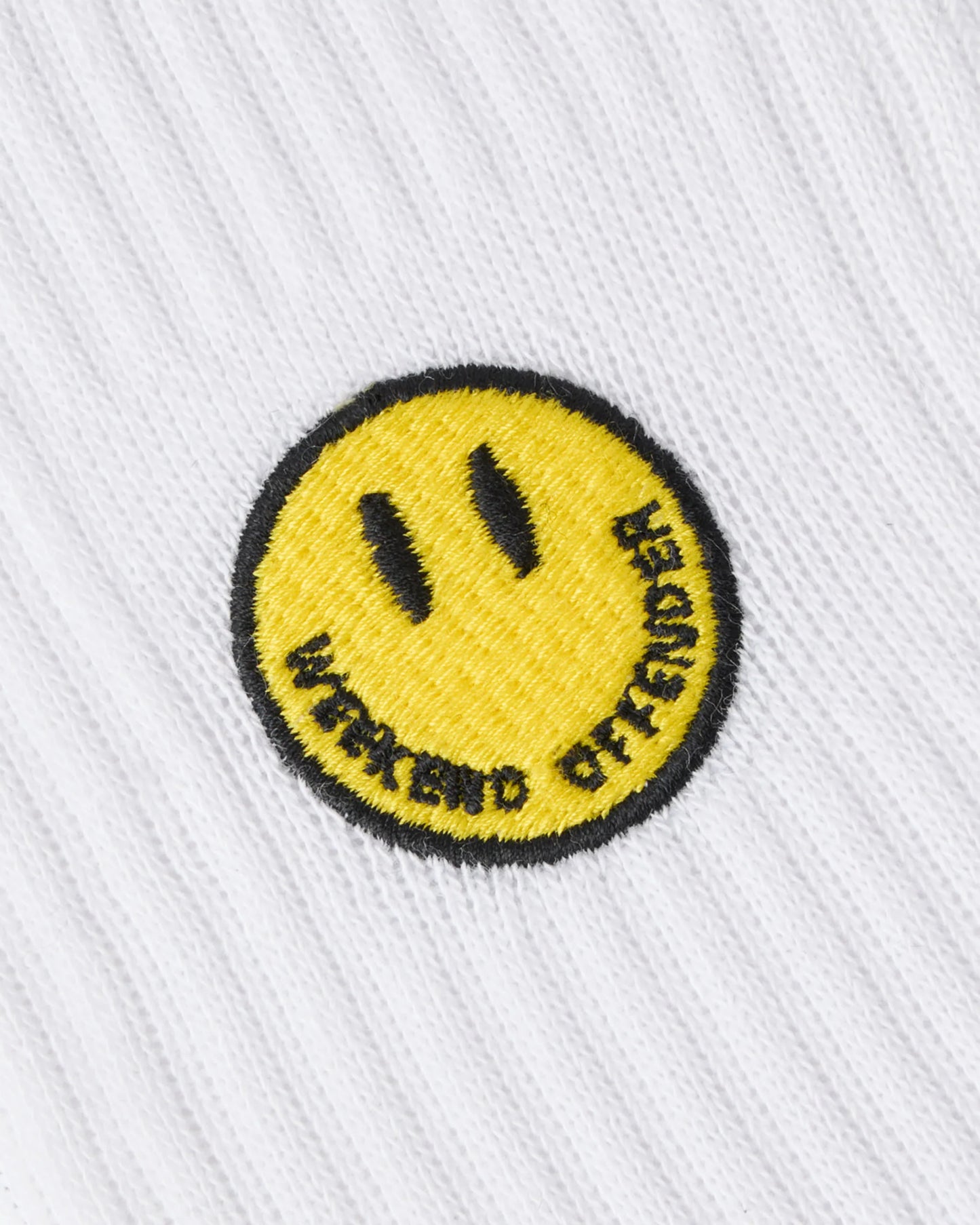 Weekend Offender Smiley Sports Socks White