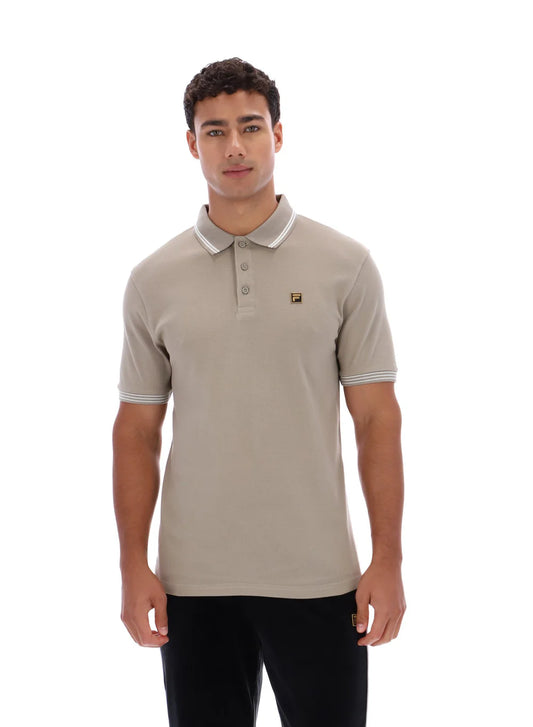 FILA Soren 2 Polo Shirt with Tipping Vintage Khaki