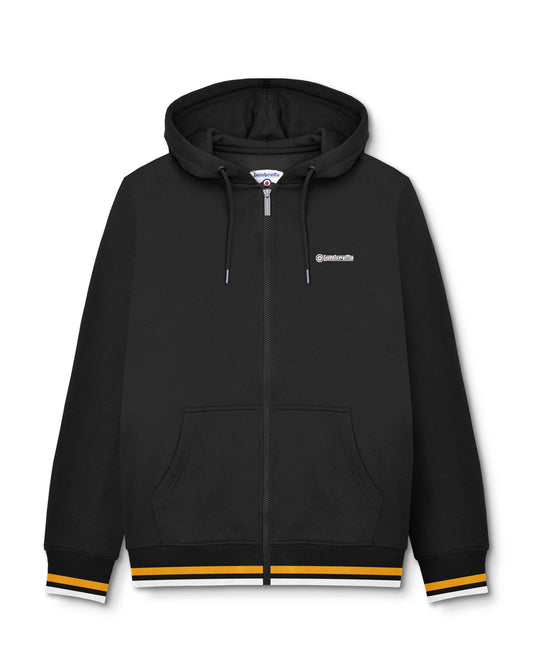 Lambretta Full Zip Hoodie Black/Gold