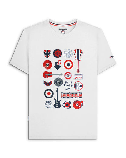 Lambretta Music Icon T-Shirt White