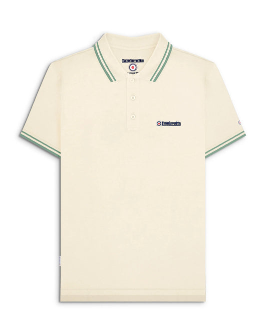 Lambretta Twin Tipped Polo Shirt Tofu/Ice